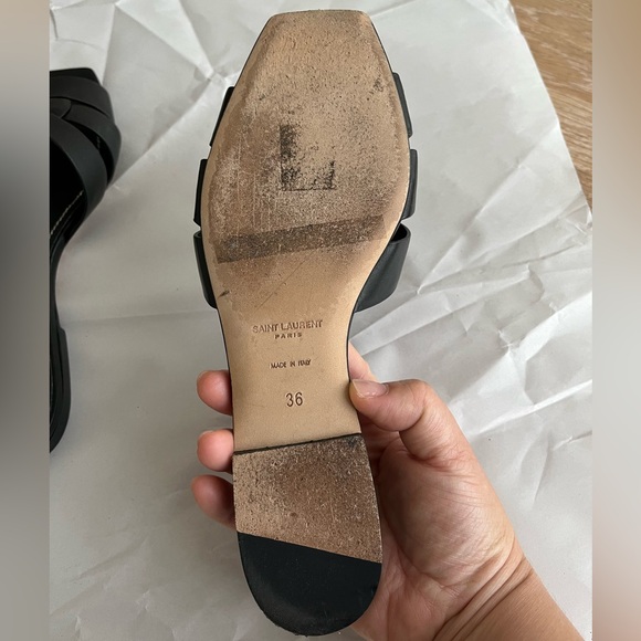 Saint Laurent Tribute Mule Sandals - Picture 4 of 10